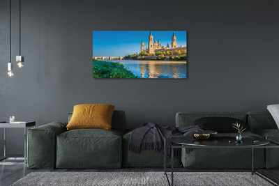 Duży obraz na płótnie Majestatyczna Katedra nad Rzeką