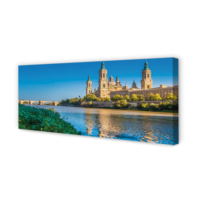 Duży obraz na płótnie Majestatyczna Katedra nad Rzeką