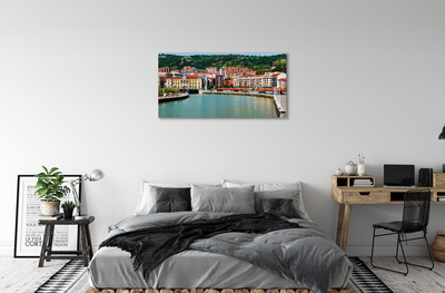 Obraz na płótnie Hiszpania Miasto góry rzeka