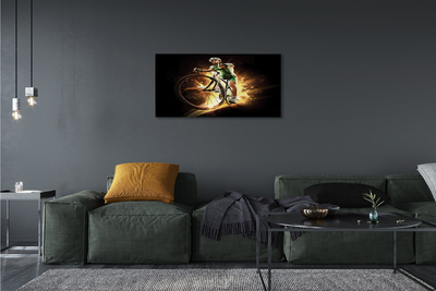 Obraz drukowany na płótnie Minimalistyczny Wizerunek Roweru