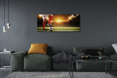 Zdjęcie na płótnie Kontrola Piłki Na Stadionie