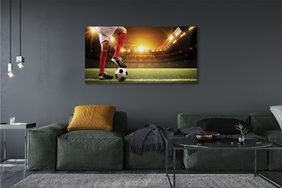 Zdjęcie na płótnie Kontrola Piłki Na Stadionie