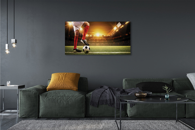Zdjęcie na płótnie Kontrola Piłki Na Stadionie