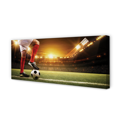Zdjęcie na płótnie Kontrola Piłki Na Stadionie