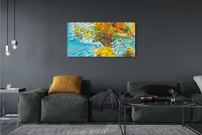 Obraz na płótnie Globus i Mapa