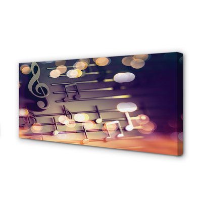 Duży obraz na płótnie Elegancja Muzycznego Zapisu
