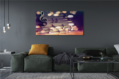 Duży obraz na płótnie Elegancja Muzycznego Zapisu