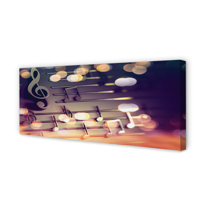 Duży obraz na płótnie Elegancja Muzycznego Zapisu