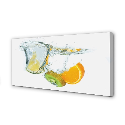 Obraz na płótnie Woda kiwi pomarańcza