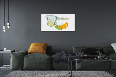 Obraz na płótnie Woda kiwi pomarańcza