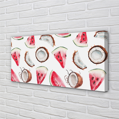 Zdjęcie na płótnie Duet Kokosa i Arbuza