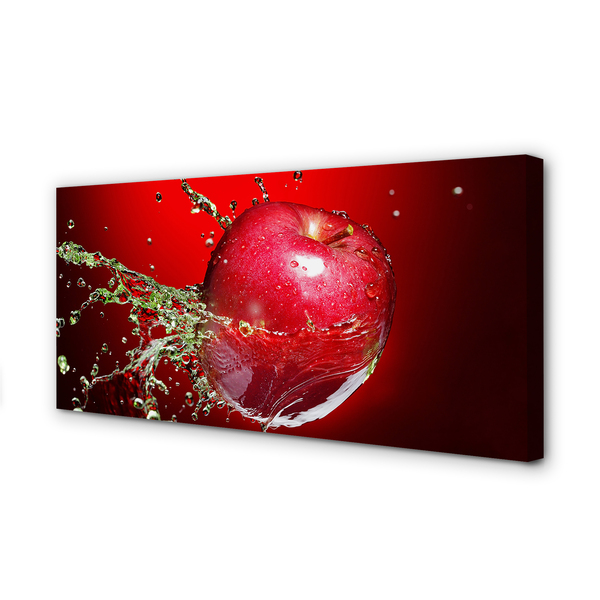 Obraz na płótnie Jabłko krople wody
