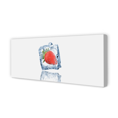 Obraz drukowany na płótnie Mrożona Truskawka w Lodzie