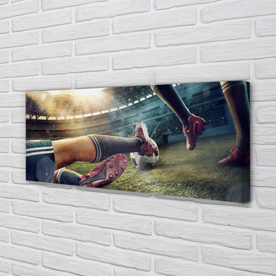 Fotoobraz na płótnie Sprzęt Piłkarski Na Murawie