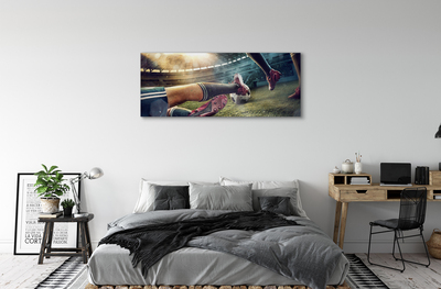 Fotoobraz na płótnie Sprzęt Piłkarski Na Murawie