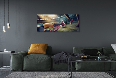 Fotoobraz na płótnie Sprzęt Piłkarski Na Murawie