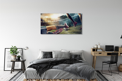 Fotoobraz na płótnie Sprzęt Piłkarski Na Murawie