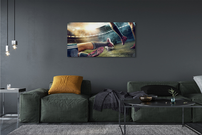 Fotoobraz na płótnie Sprzęt Piłkarski Na Murawie