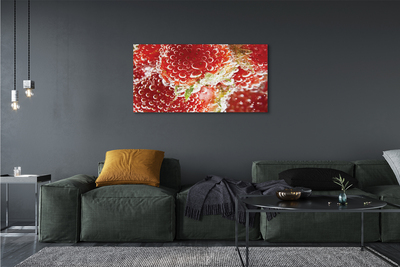 Obraz na płótnie Truskawki w Kroplach Rosy