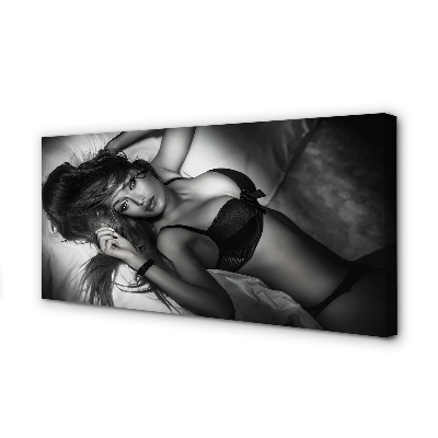 Fotoobraz na płótnie Klasyczna Elegancja w Monochromie