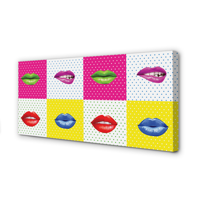 Obraz drukowany na płótnie Feeria Barw na Ustach