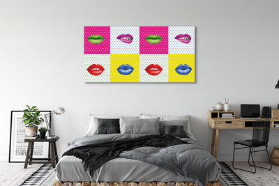 Obraz drukowany na płótnie Feeria Barw na Ustach