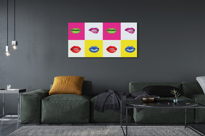 Obraz drukowany na płótnie Feeria Barw na Ustach