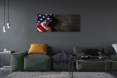 Obraz drukowany na płótnie Flaga Ameryki