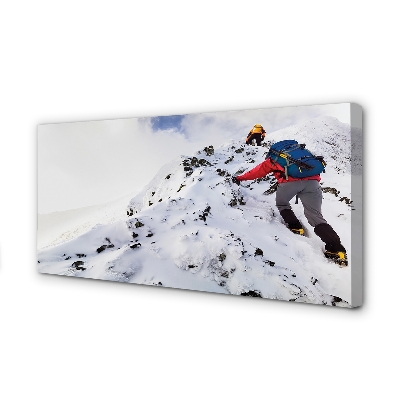 Obraz na płótnie Pasja Górskiej Wspinaczki