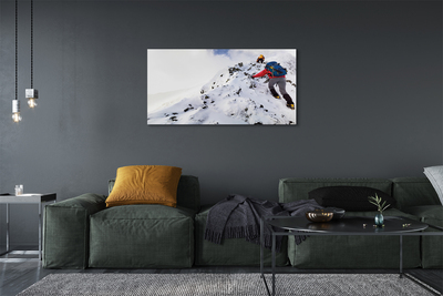 Obraz na płótnie Pasja Górskiej Wspinaczki