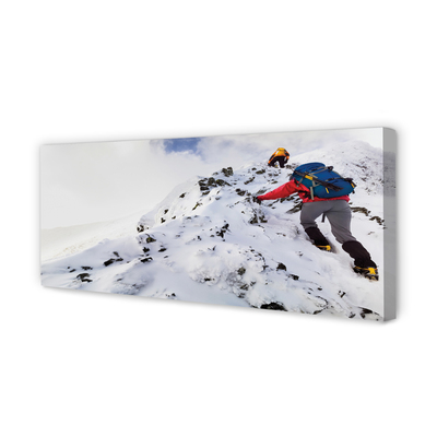 Obraz na płótnie Pasja Górskiej Wspinaczki