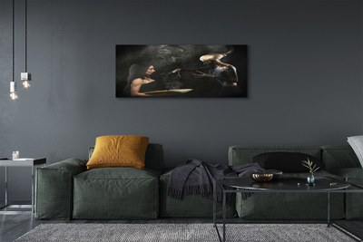 Obraz drukowany na płótnie Kobieta jako Mroczna Postać