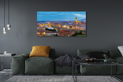 Obraz na płótnie Włochy Zachód słońca panorama
