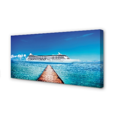 Fotoobraz na płótnie Słoneczny Rejs po Morzu