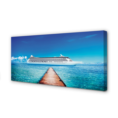 Fotoobraz na płótnie Słoneczny Rejs po Morzu