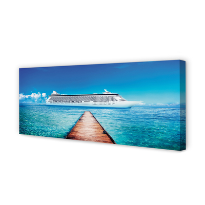 Fotoobraz na płótnie Słoneczny Rejs po Morzu