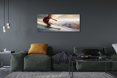 Zdjęcie na płótnie Skialpinizm W Wysokich Górach