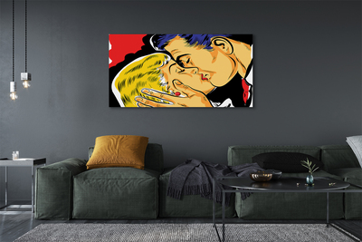 Obraz na płótnie Romantyczny Pocałunek Pary