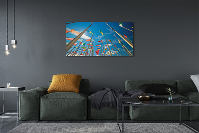 Obraz drukowany na płótnie Różnorodne Flagi