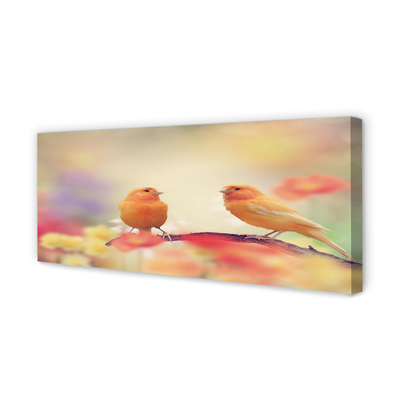 Obraz canvas na ścianę Stado Kolorowych Papug