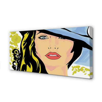 Fotoobraz na płótnie Kobieta w Kapeluszu