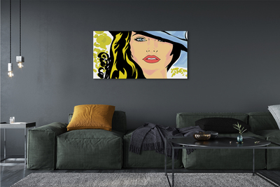 Fotoobraz na płótnie Kobieta w Kapeluszu