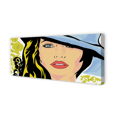 Fotoobraz na płótnie Kobieta w Kapeluszu