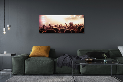 Obraz drukowany na płótnie Ludzie na Koncercie