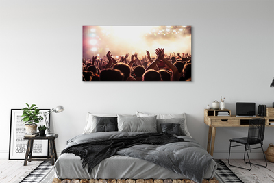 Obraz drukowany na płótnie Ludzie na Koncercie