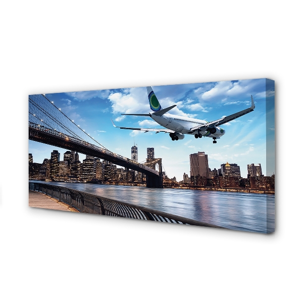 Obraz na płótnie Samolot w Podniebnej Podróży