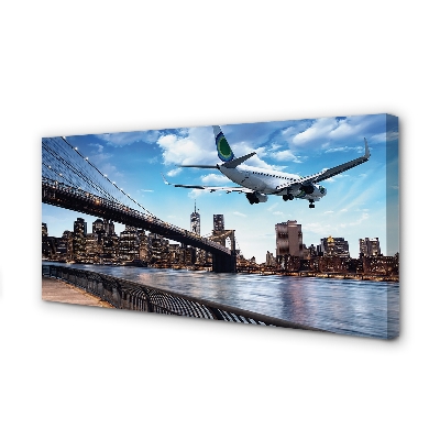 Obraz na płótnie Samolot w Podniebnej Podróży