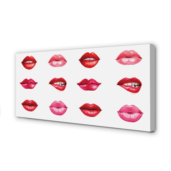 Obraz na płótnie Czerwień i Róż Ust