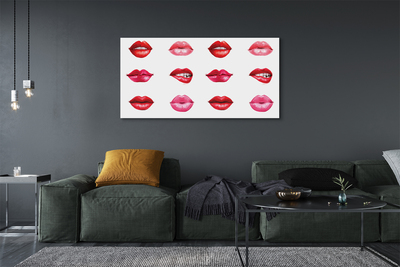 Obraz na płótnie Czerwień i Róż Ust