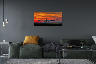Zdjęcie na płótnie Lot o Zachodzie Słońca